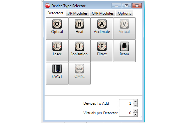 Device type selector